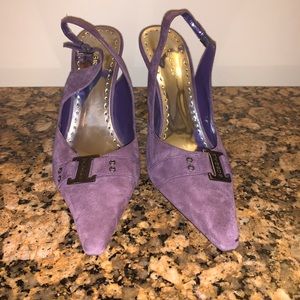 Purple Suede lightly worn BCBG heels